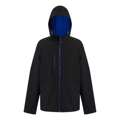 Regatta Navigate Mens 2-Layer Hood Softshell Jacket | Showerproof | 7 Colours | S-3XL - Summer Jacket - Logo Free Clothing