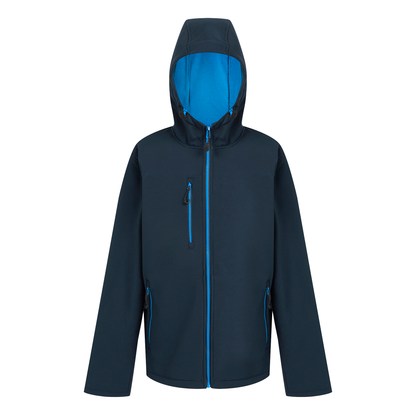 Regatta Navigate Mens 2-Layer Hood Softshell Jacket | Showerproof | 7 Colours | S-3XL - Summer Jacket - Logo Free Clothing