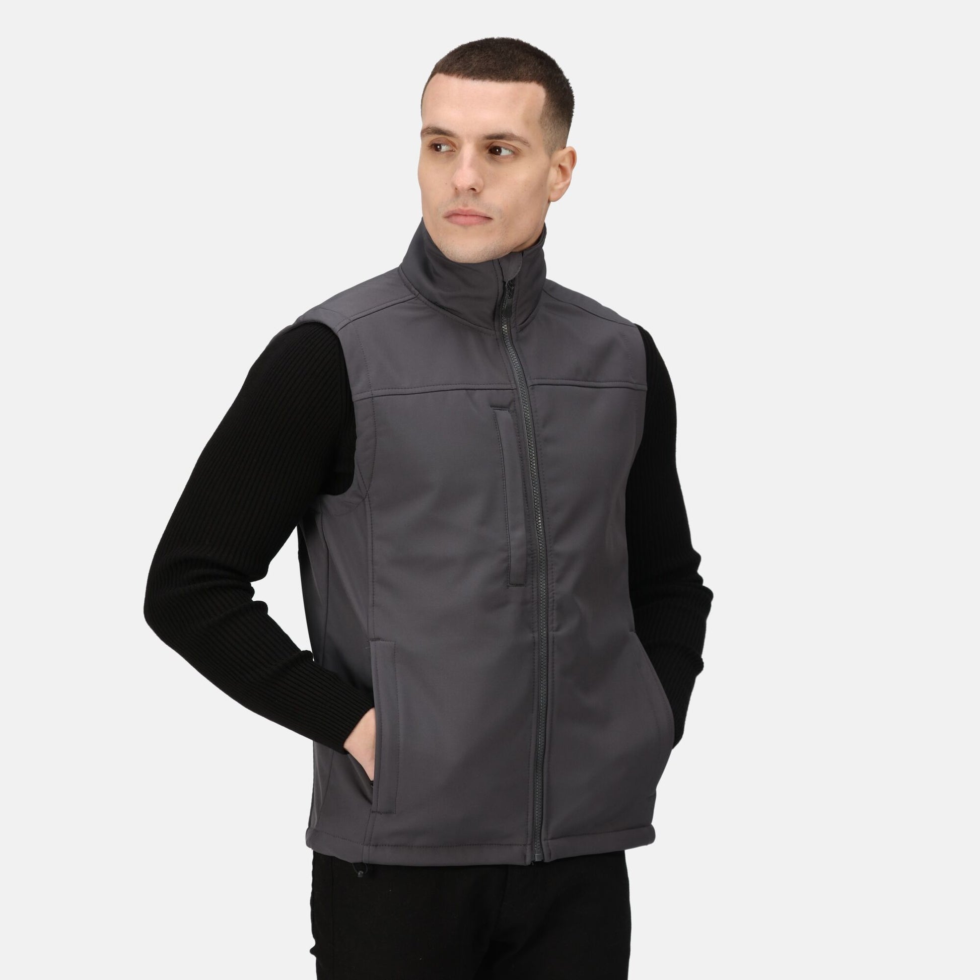 Regatta Flux Mens Softshell Gilet | Showerproof Stretch Body Warmer | 4 Colours | XS-3XL - Gilet - Logo Free Clothing