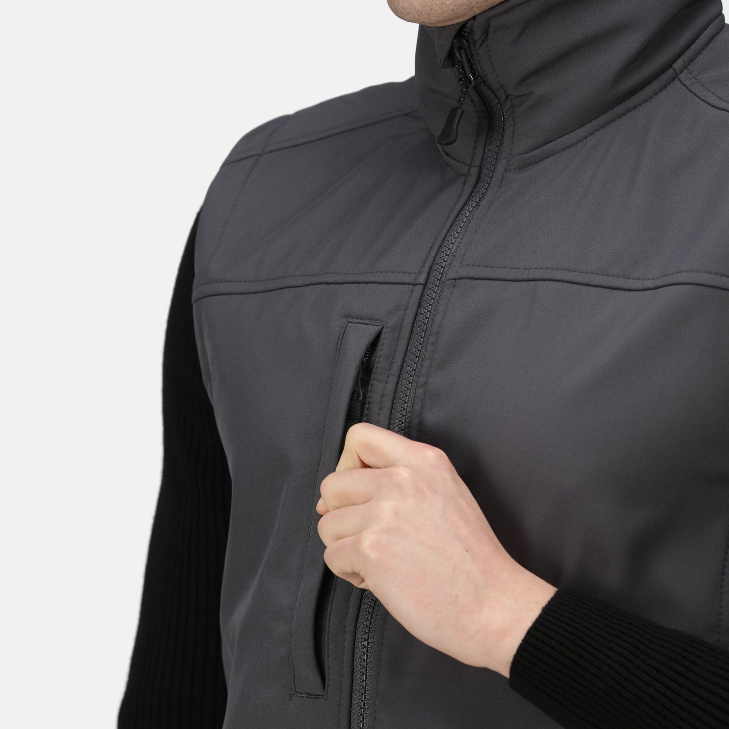 Regatta Flux Mens Softshell Gilet | Showerproof Stretch Body Warmer | 4 Colours | XS-3XL - Gilet - Logo Free Clothing
