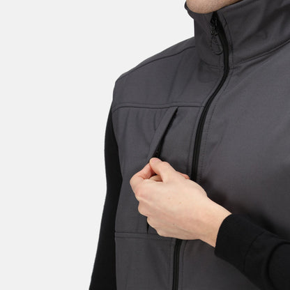 Regatta Octagon II Mens Softshell Gilet | 3-Layer Waterproof Body Warmer | 3 Colours | S-4XL - Gilet - Logo Free Clothing