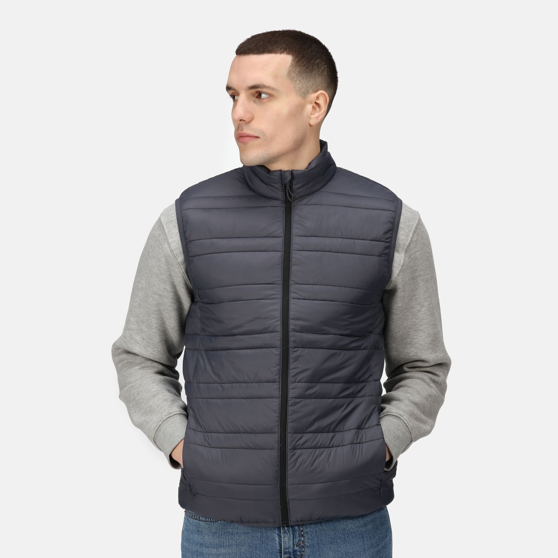 Regatta Firedown Mens Padded Gilet | Lightweight Body Warmer | Black or Navy | S-3XL - Gilet - Logo Free Clothing