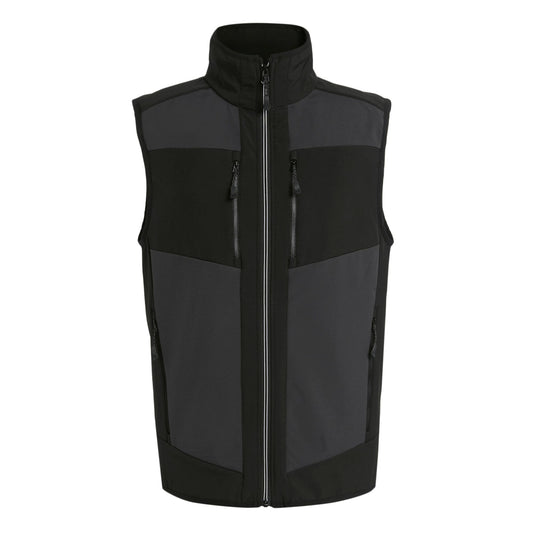 Regatta E-Volve Mens Softshell Gilet | Showerproof Stretch Body Warmer | 4 Colours | XS-3XL - Gilet - Logo Free Clothing