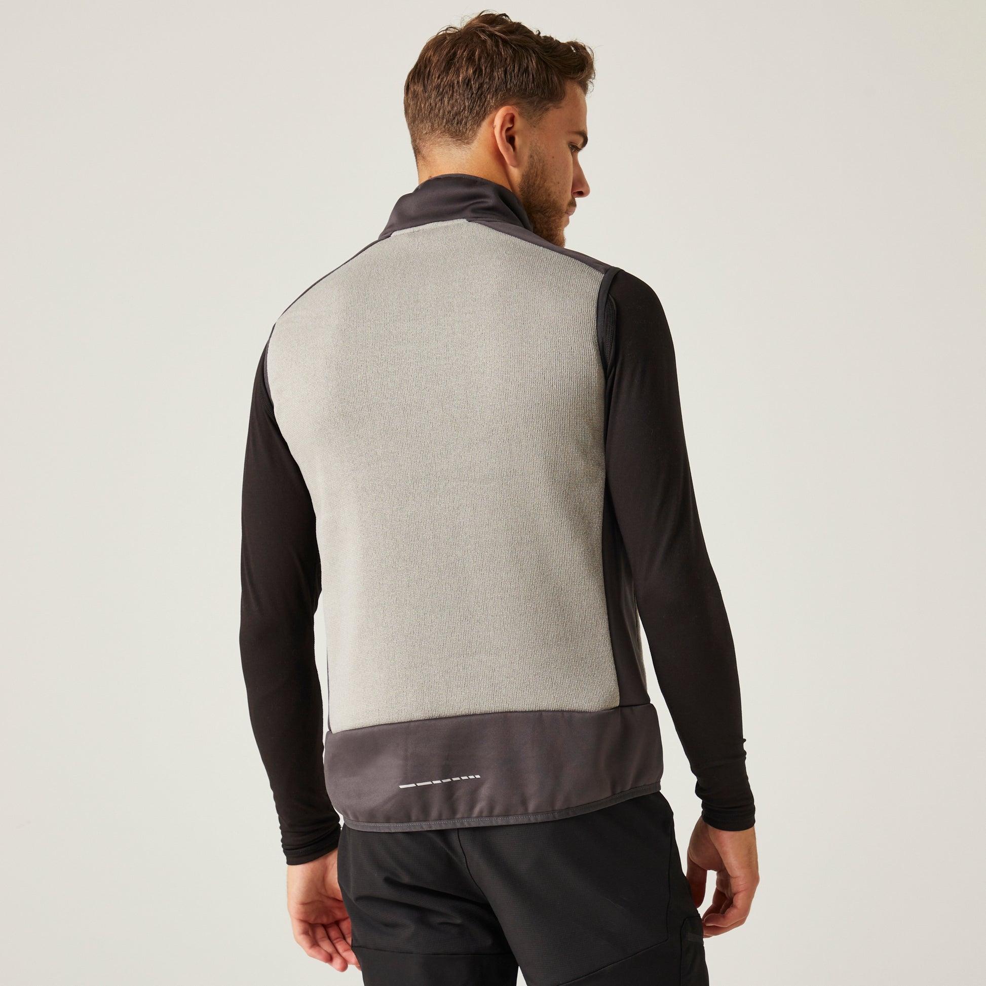 Regatta E-Volve Mens Knit Effect Stretch Gilet | Fleece Body Warmer | 4 Colours | XS-3XL - Gilet - Logo Free Clothing