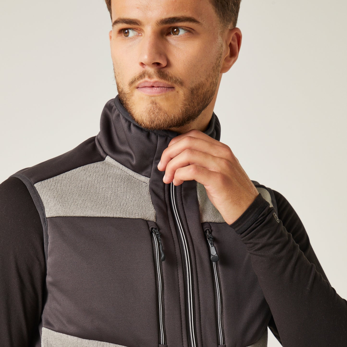 Regatta E-Volve Mens Knit Effect Stretch Gilet | Fleece Body Warmer | 4 Colours | XS-3XL - Gilet - Logo Free Clothing