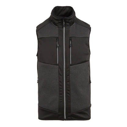 Regatta E-Volve Mens Knit Effect Stretch Gilet | Fleece Body Warmer | 4 Colours | XS-3XL - Gilet - Logo Free Clothing