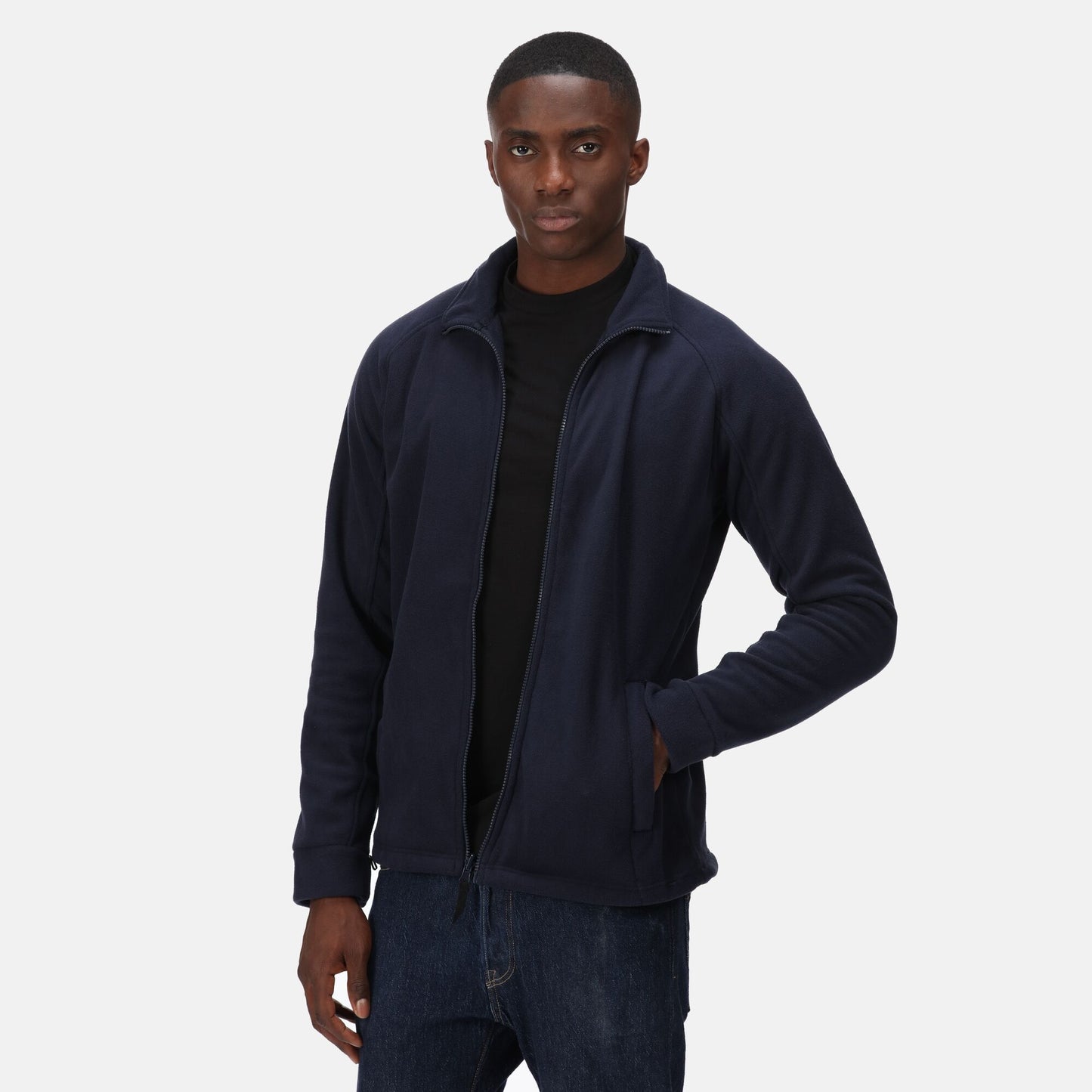 Regatta Thor III Mens Full Zip Fleece | Super Soft | Zipped Pockets | 8 Colours | XS-5XL - Fleece - Logo Free Clothing