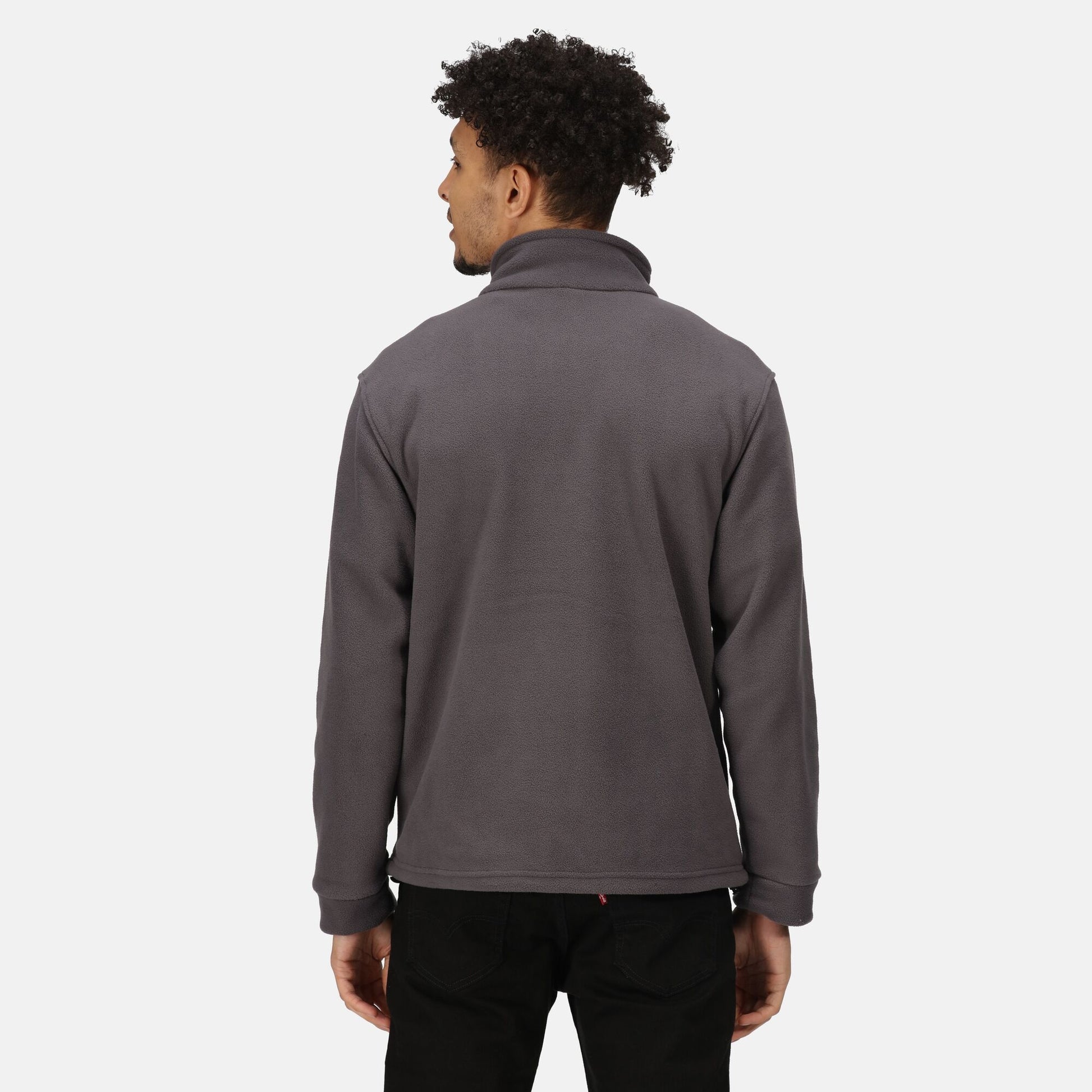 Regatta Thor 350 Mens Full Zip Fleece | Heavyweight | Super Soft | Black or Navy | S-4XL - Fleece - Logo Free Clothing