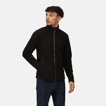 Regatta Honestly Made Mens Recycled Fleece Jacket | Lightweight | Navy or Black | S-3XL - Fleece - Logo Free Clothing