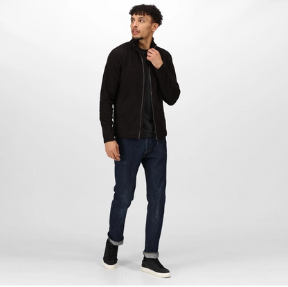 Regatta Honestly Made Mens Recycled Fleece Jacket | Lightweight | Navy or Black | S-3XL - Fleece - Logo Free Clothing