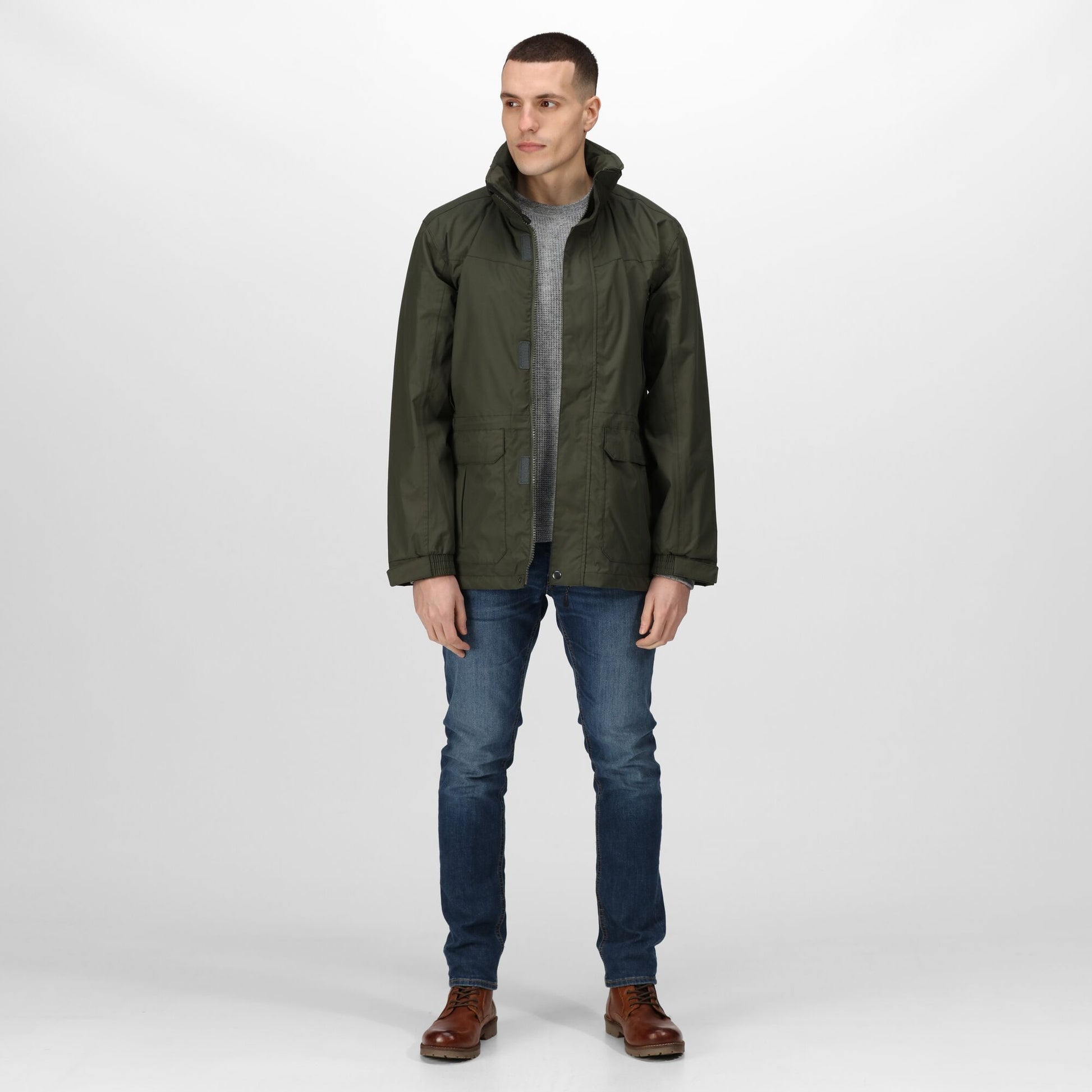 Regatta Vertex III Mens Microfibre Jacket | Waterproof | Breathable | Hood | 3 Colours | S-3XL - Winter Jacket - Logo Free Clothing