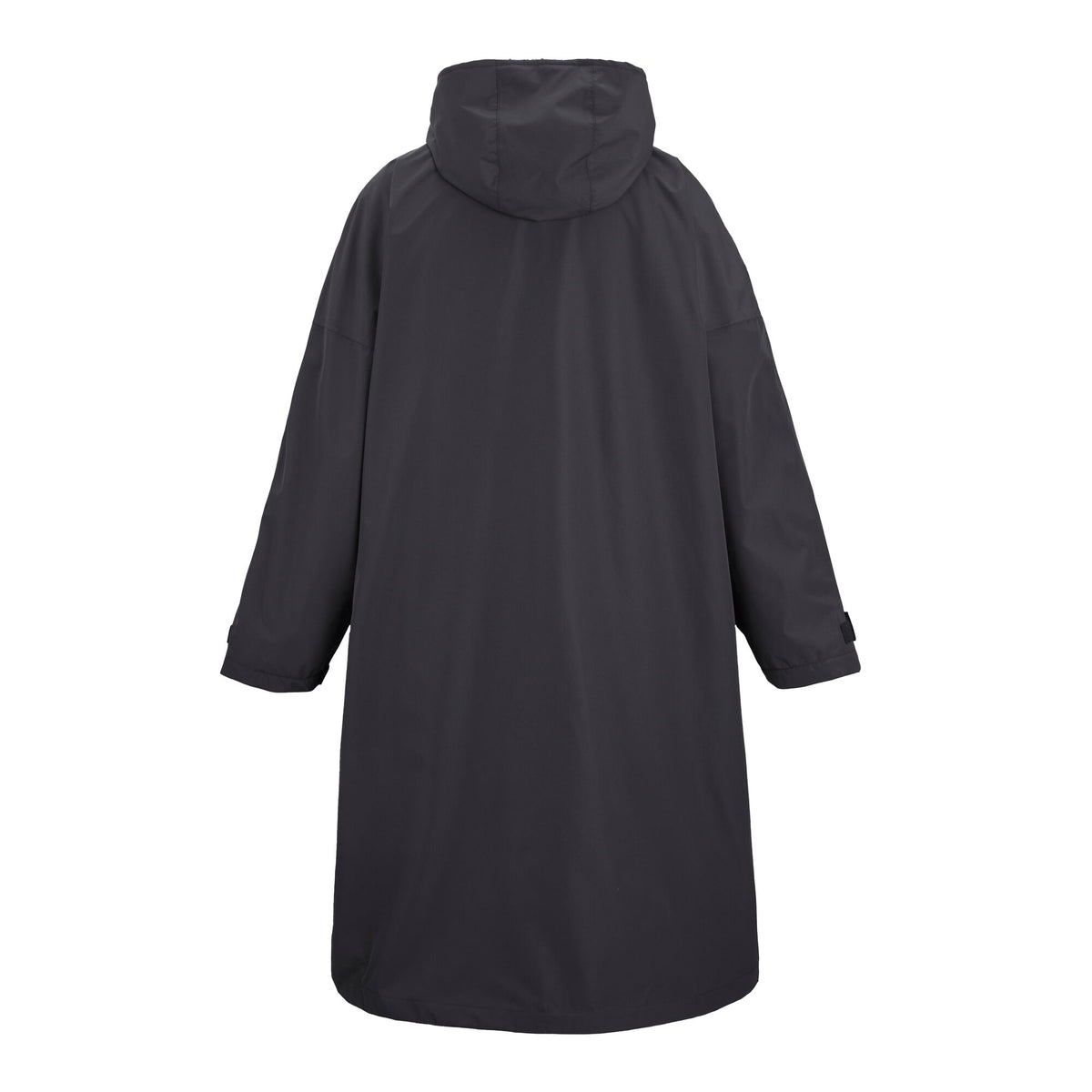 Regatta Pro Changing Dryrobe Jacket in Slate Grey and Black, back view