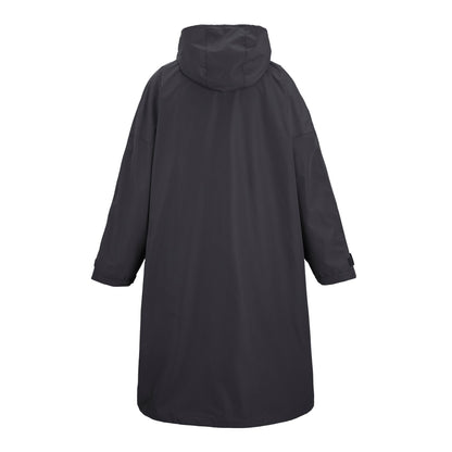 Regatta Pro Changing Dryrobe Jacket in Slate Grey and Black, back view