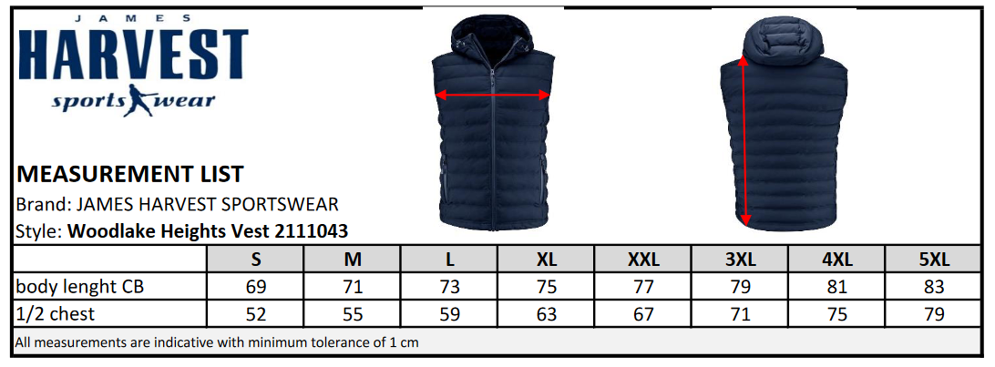 James Harvest Woodlake Mens Padded Gilet | Waterproof Body Warmer | Sustainable | 3 Colours | S-3XL - Gilet - Logo Free Clothing