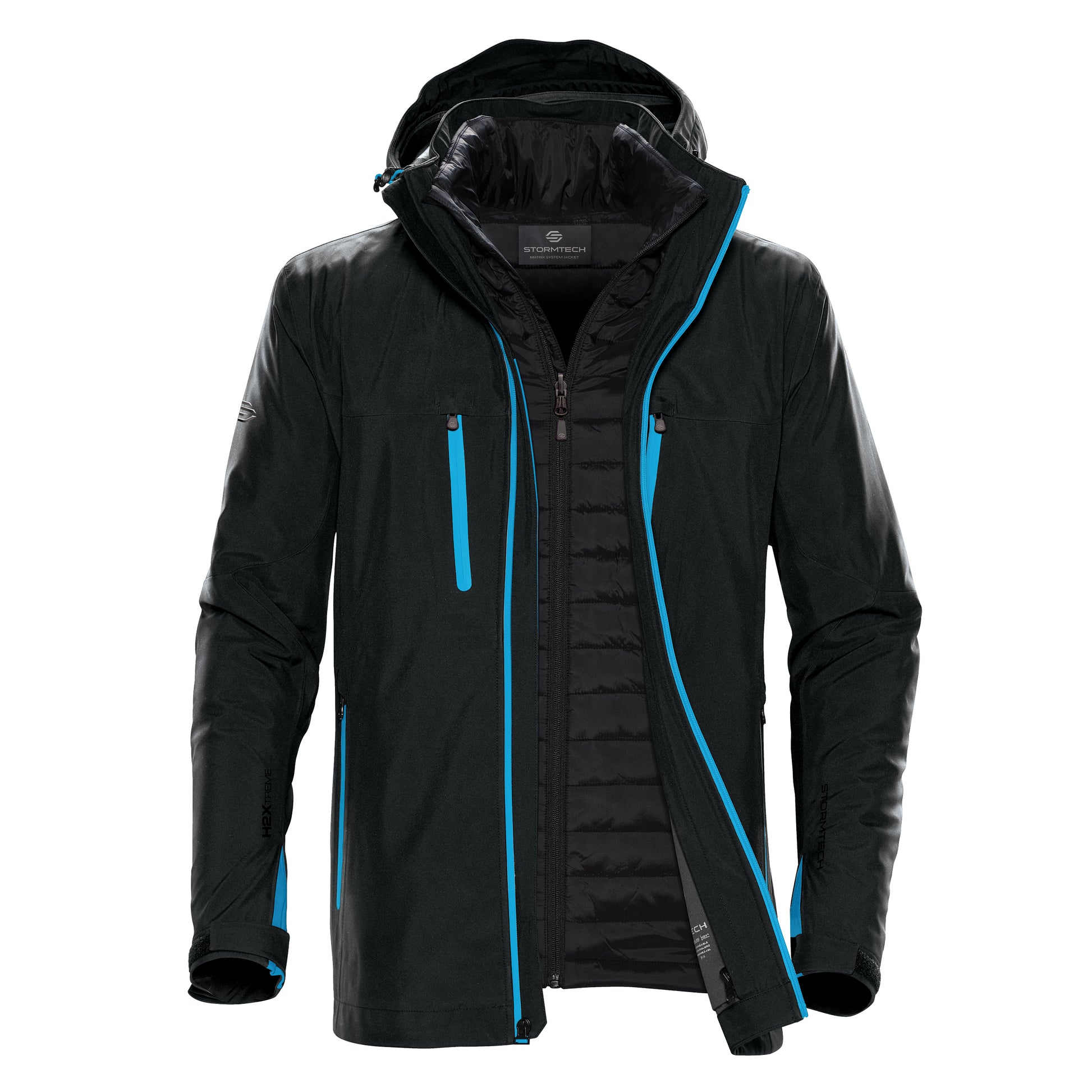 Stormtech Men's Matrix System Jacket | Waterproof | 3-In-1 | Breathable | Insulated | Hooded | 4 Colours | S-5XL - Winter Jacket - Logo Free Clothing