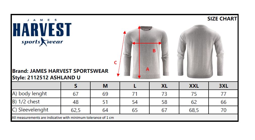James Harvest Ashland Mens Cotton Jumper | U-Neck Knitwear | Soft Touch | 3 Colours | S-3XL