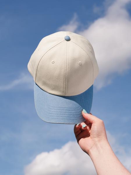 Beechfield Contrast Peak Vintage 6 Panel Dad Cap | Unisex | 100% Cotton | 5 Colours | One Size