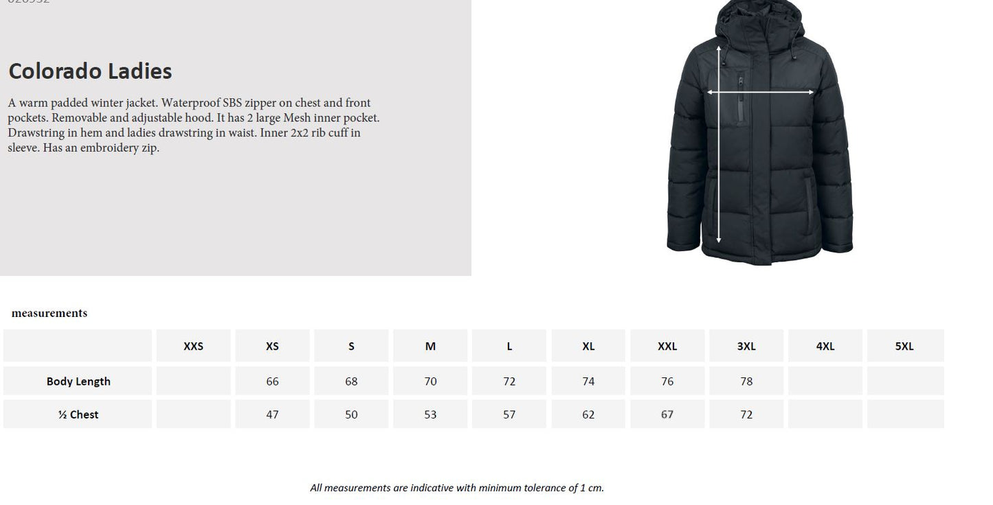 Clique Colorado Ladies Winter Coat | Waterproof | Breathable | Hooded | 3 Colours | XS-2XL - Winter Jacket - Logo Free Clothing