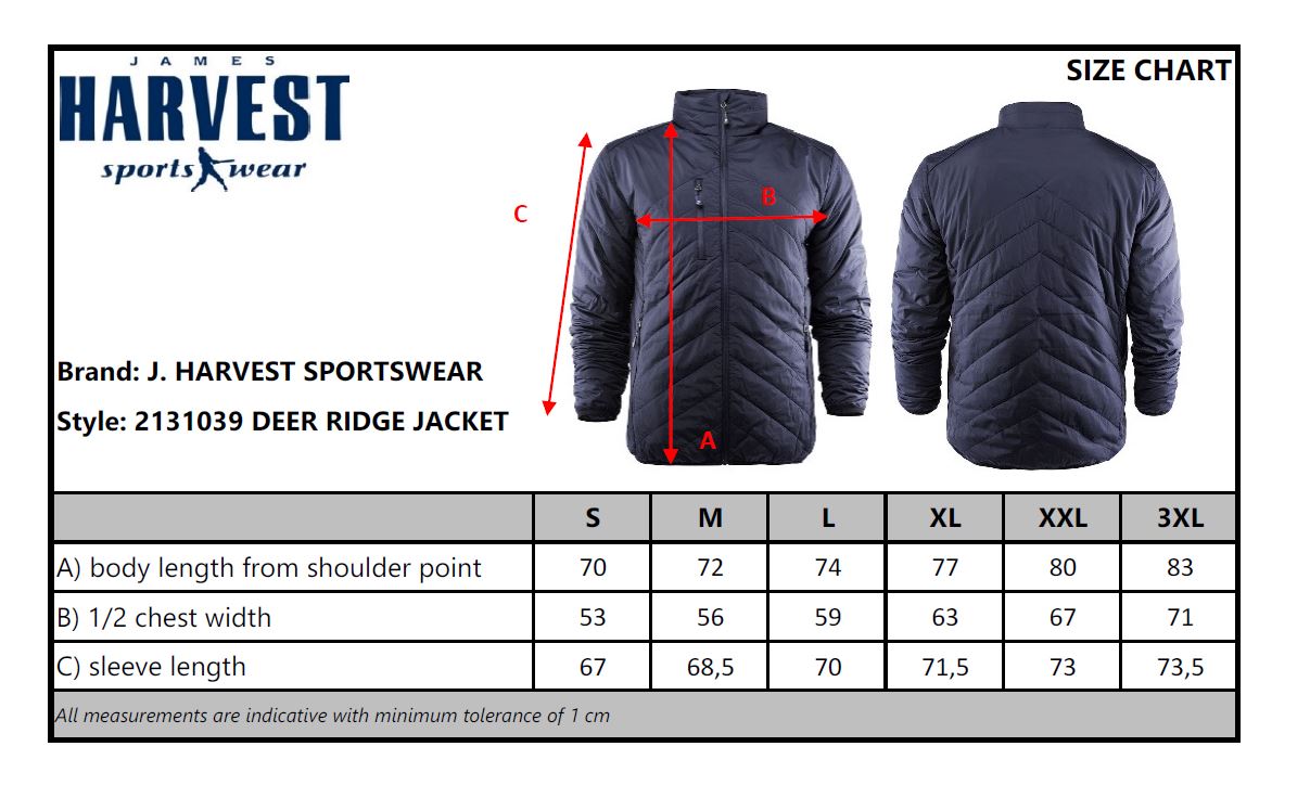 James Harvest Deer Ridge Mens Quilted Jacket | Packable | Lightweight | 3 Colours | S-3XL - Summer Jacket - Logo Free Clothing