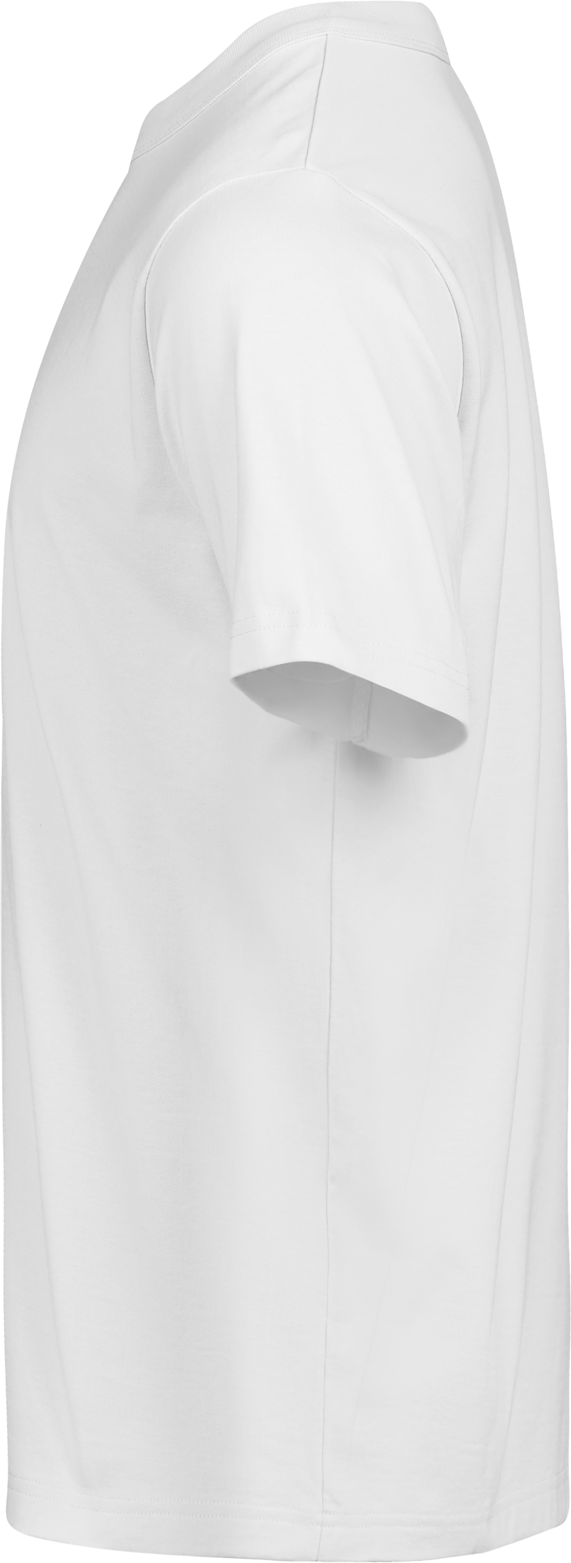 Tee Jays Unlabelled Loose Fit T-Shirt in White, left side view