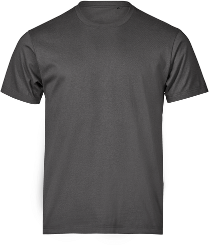 Tee Jays Unlabelled T-Shirt in Dark Grey, front view