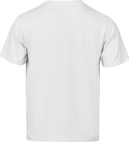 Tee Jays Unlabelled Loose Fit T-Shirt in White, back view