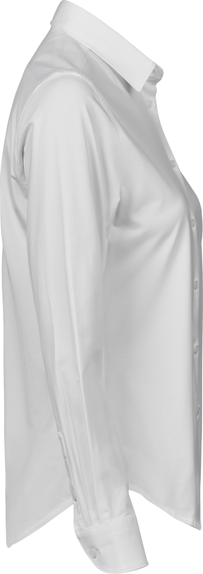 Tee Jays Ladies Active Stretch Shirt in White, right side view