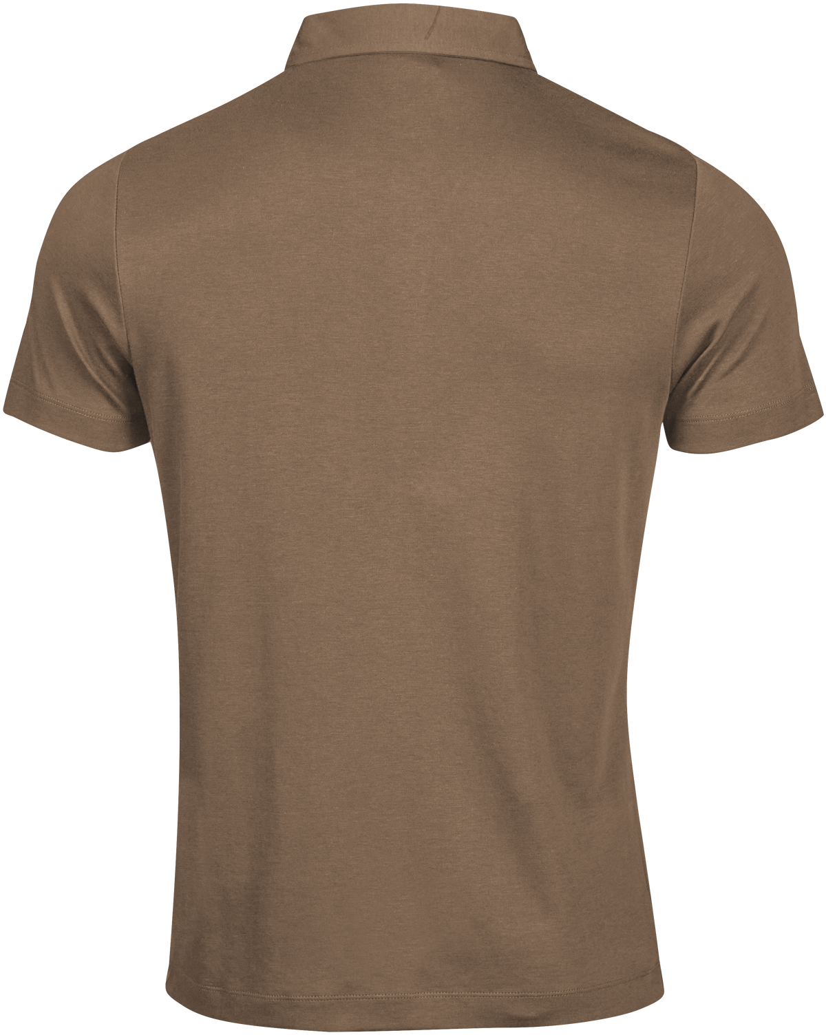 Tee Jays Men’s Pima Cotton Polo Shirt in Wood, back view