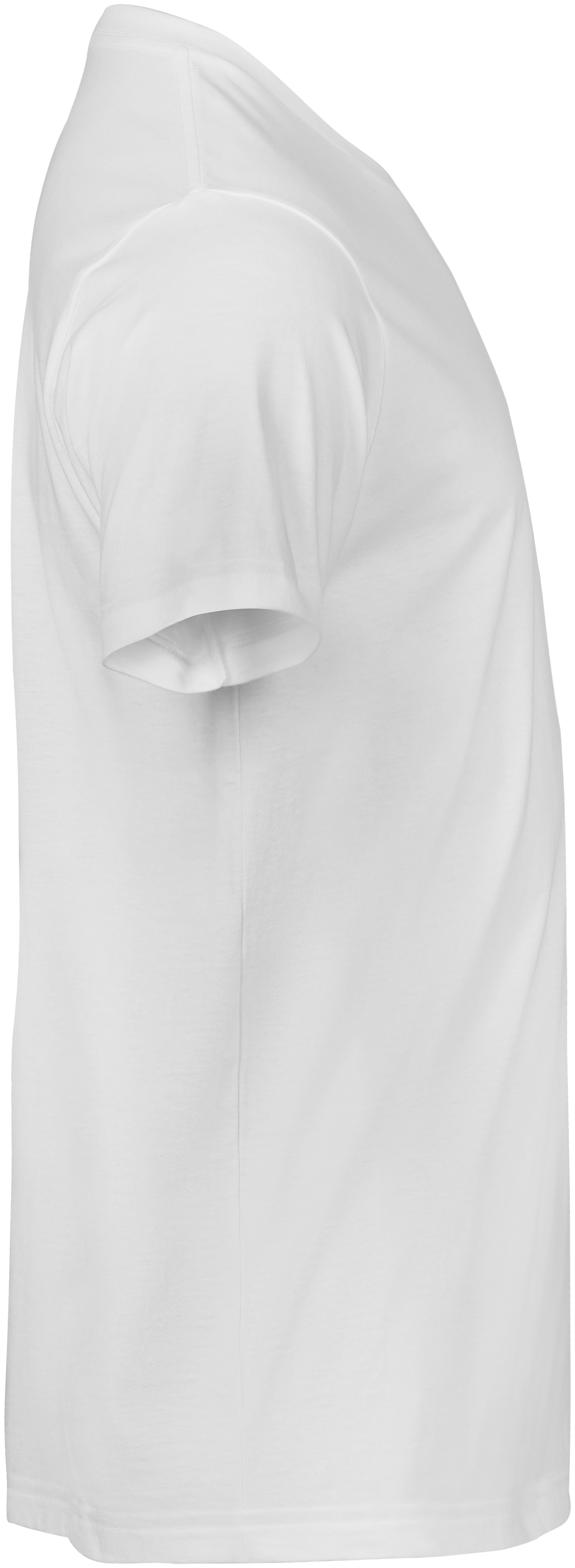 Tee Jays Unlabelled Junior T-Shirt in White, right side view