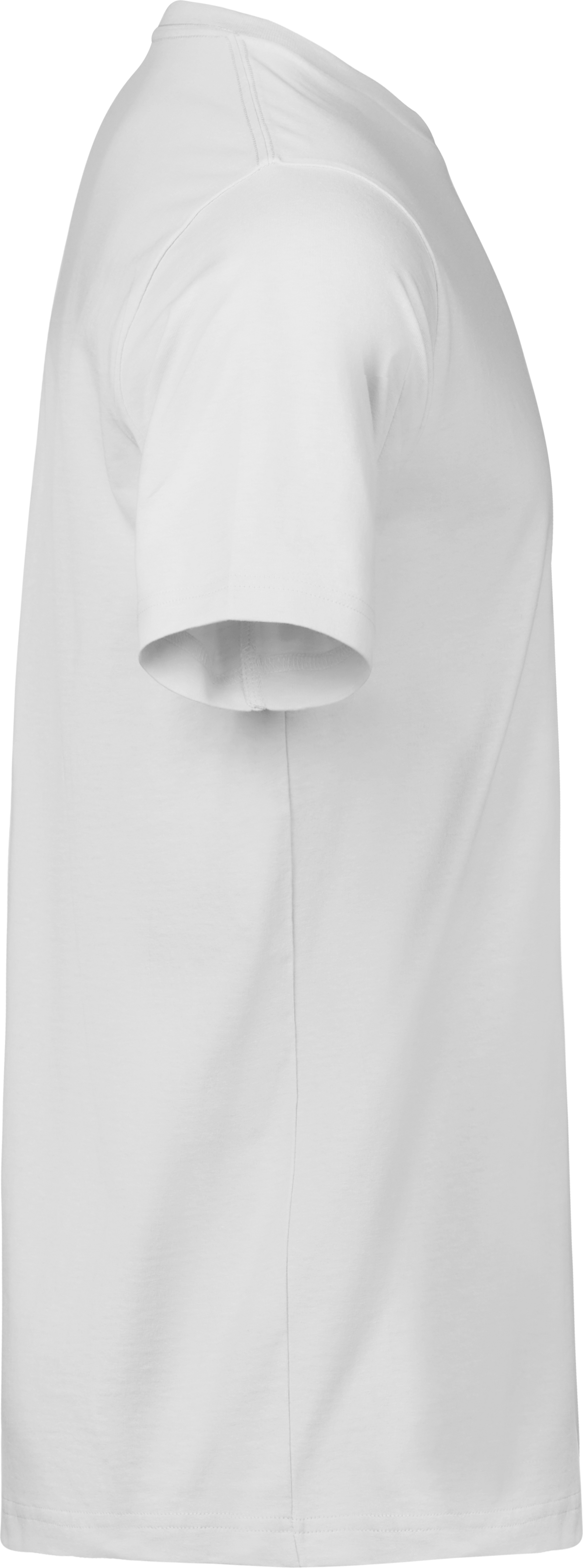 Tee Jays Unlabelled Luxury T-Shirt in White, right side view