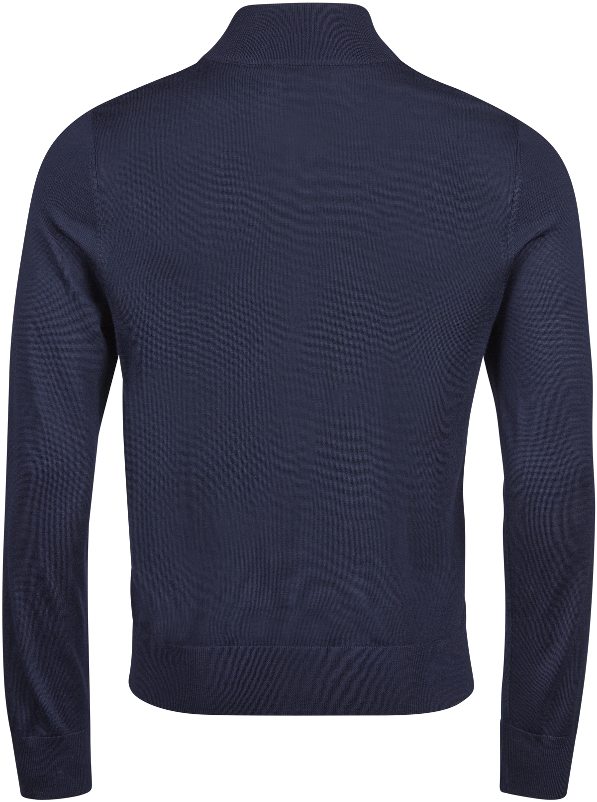 Tee Jays Men’s Full Zip Knit Jumper in Navy, back view