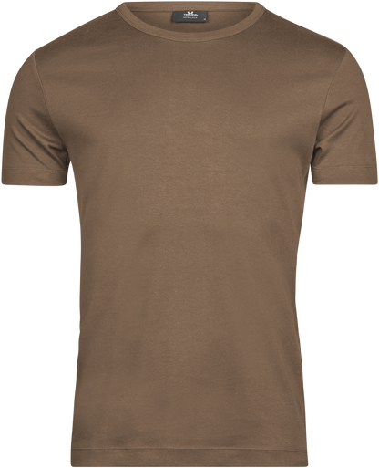 Tee Jays Men’s Interlock T-Shirt in Wood, front view