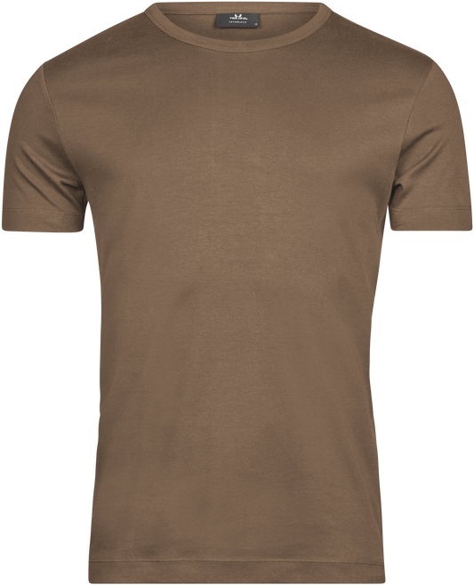 Tee Jays Men’s Interlock T-Shirt in Wood, front view