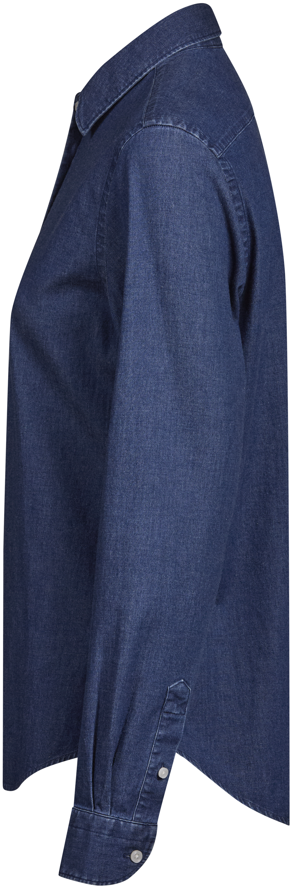 Tee Jays Ladies Denim Shirt in Blue Denim, left side view