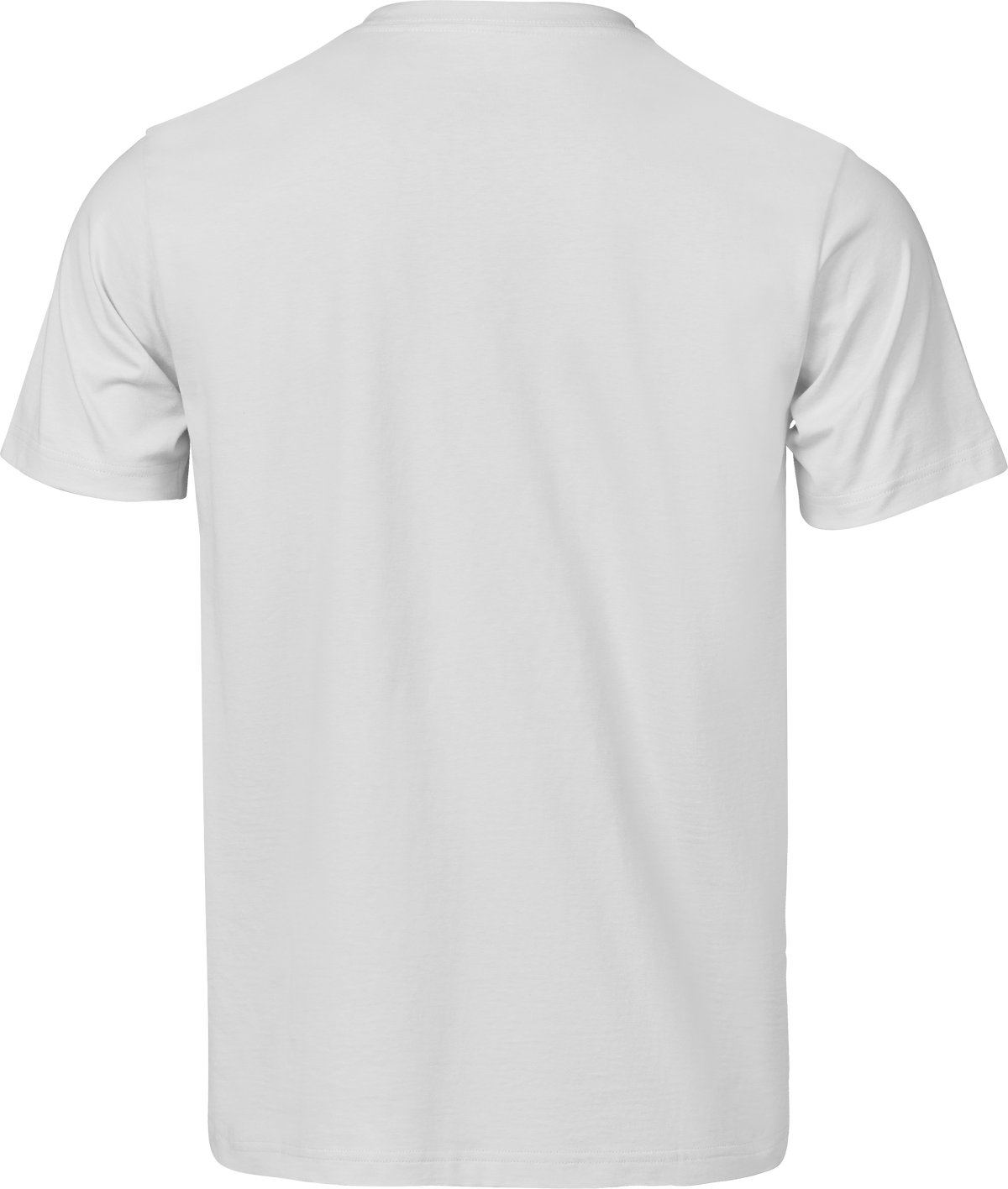 Tee Jays Unlabelled Luxury T-Shirt in White, back view