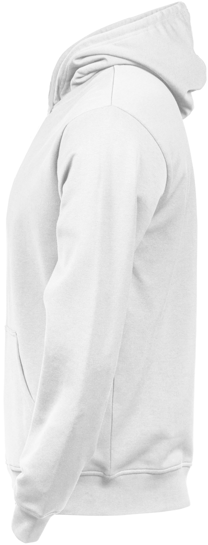 Tee Jays Junior Unlabelled Hooded Sweatshirt in White, left side view