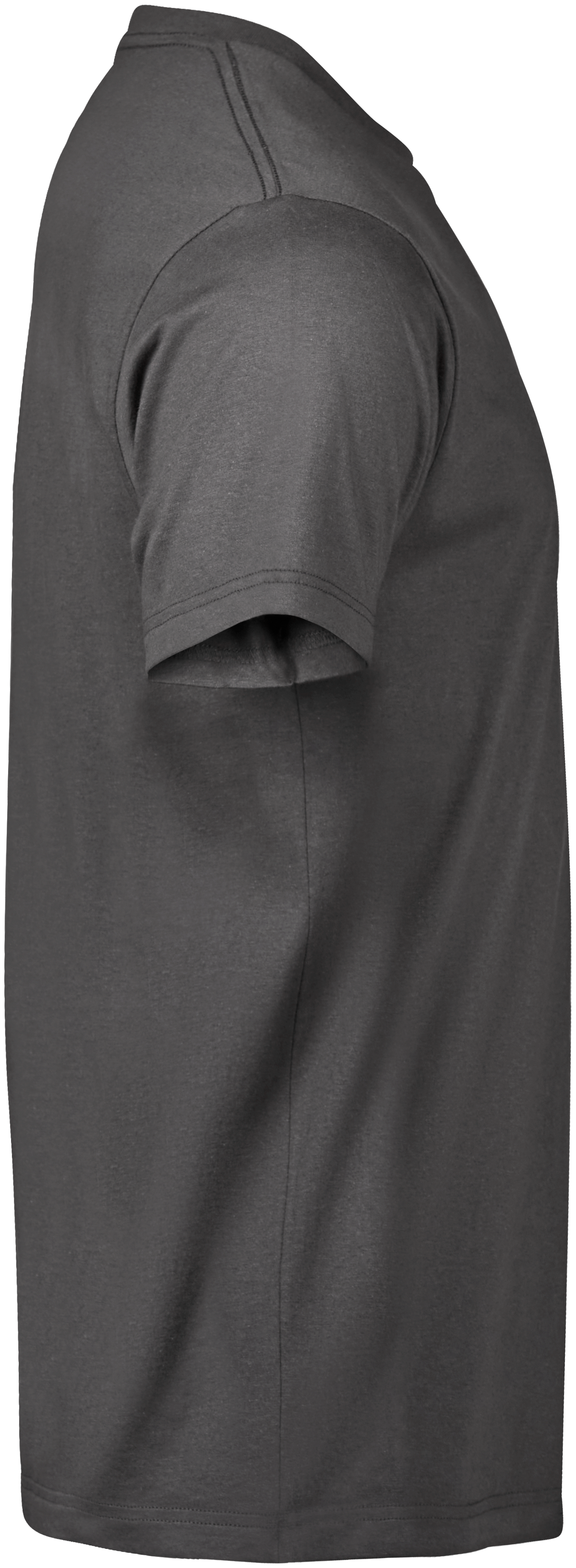 Tee Jays Unlabelled T-Shirt in Dark Grey, right side view
