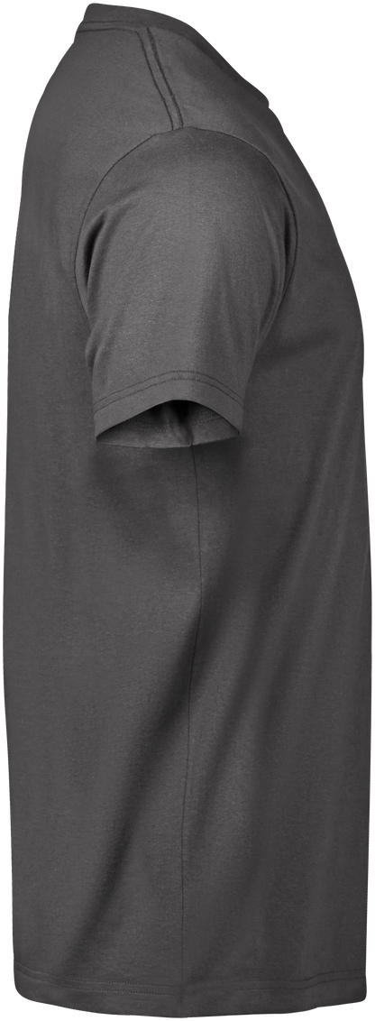 Tee Jays Unlabelled T-Shirt in Dark Grey, right side view