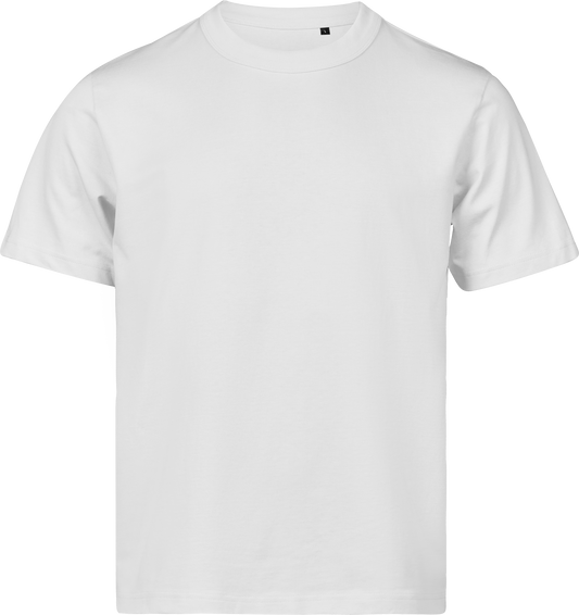 Tee Jays Unlabelled Loose Fit T-Shirt in White, front view