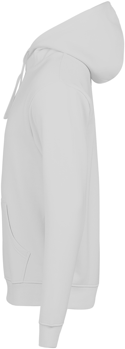 Tee Jays Unlabelled Hooded Sweatshirt Hoodie in White, left side view