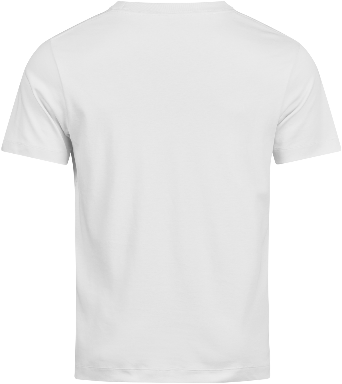 Tee Jays Men’s Pima Cotton T-Shirt in White, back view