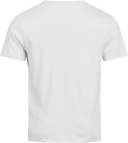 Tee Jays Men’s Pima Cotton T-Shirt in White, back view