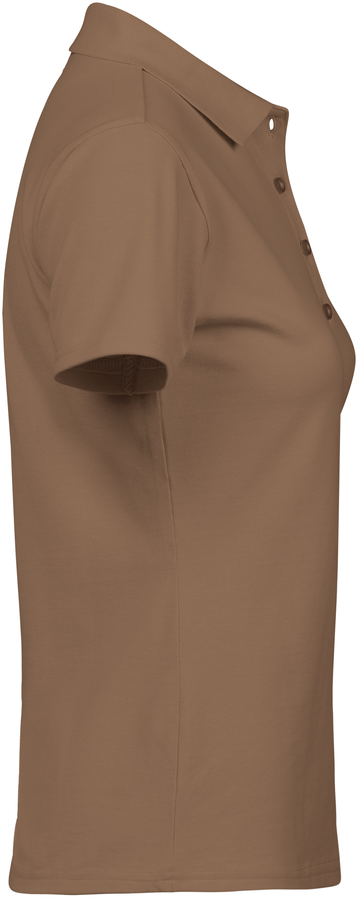 Tee Jays Ladies Luxury Stretch Polo Shirt in Wood, right side view