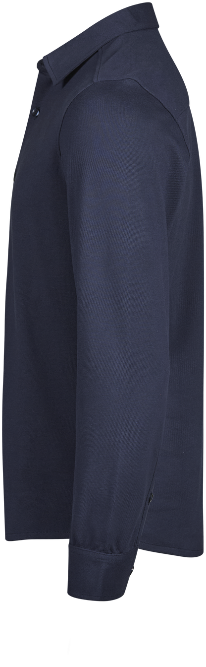 Tee Jays Men’s Luxury Stretch Shirt in Navy, left side view