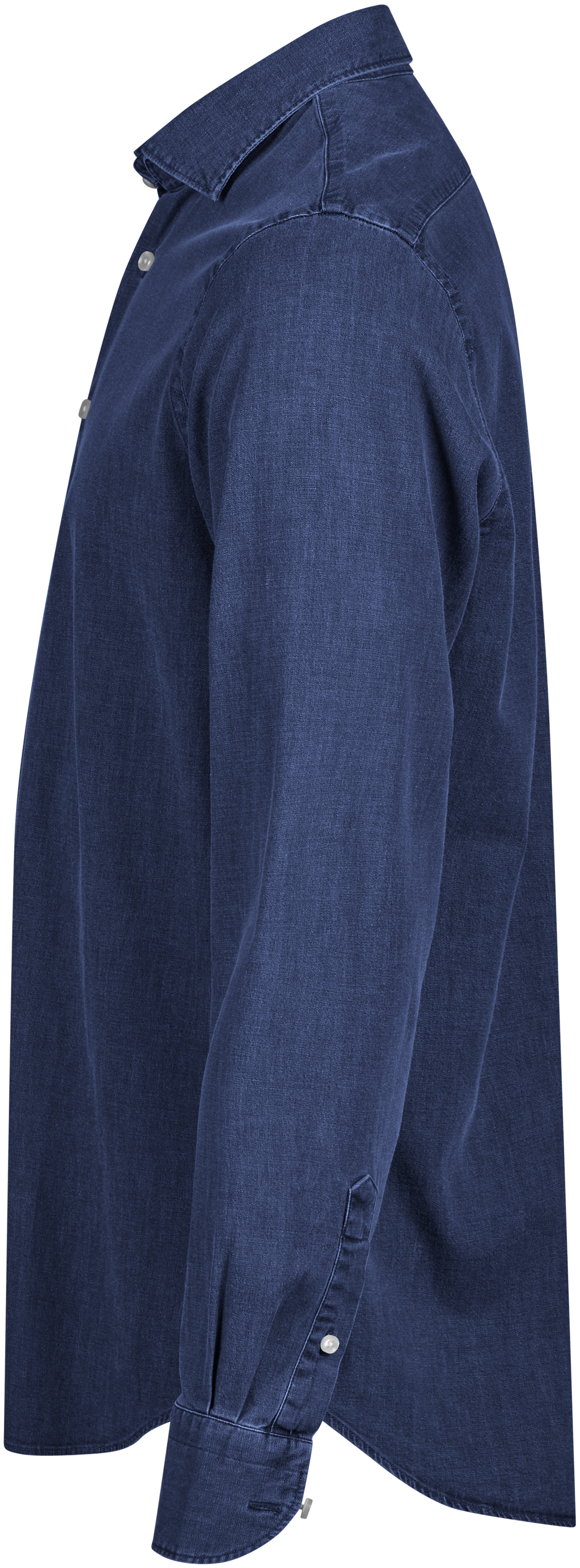 Tee Jays Men’s Denim Shirt in Blue Denim, left side view