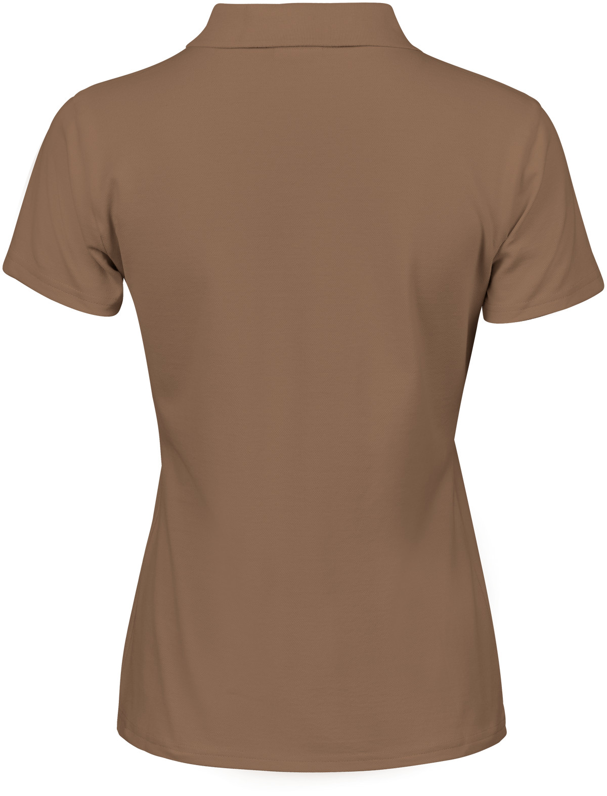 Tee Jays Ladies Luxury Stretch Polo Shirt in Wood, back view