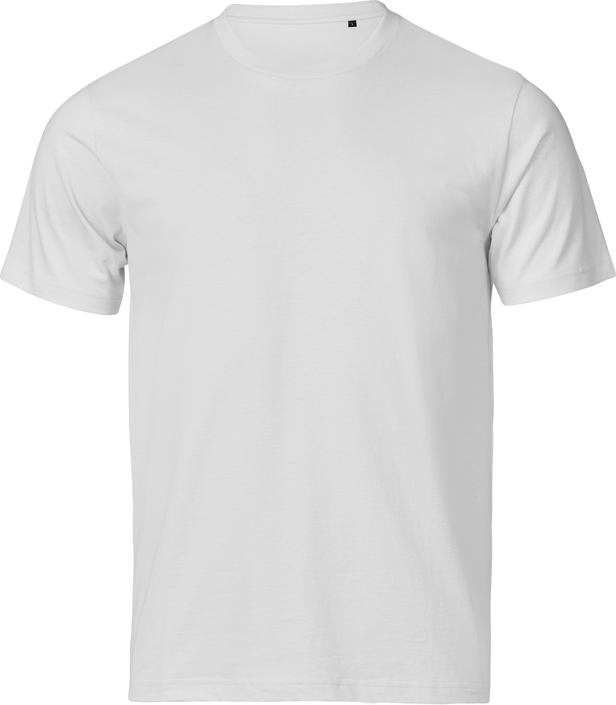 Tee Jays Unlabelled Luxury T-Shirt in White, front view