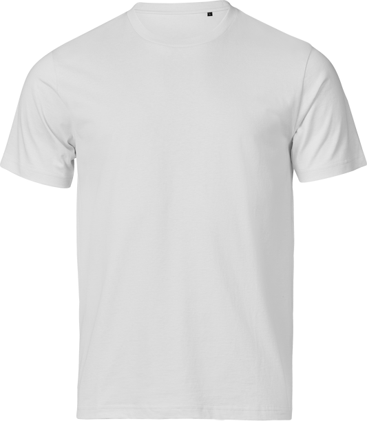 Tee Jays Unlabelled Luxury T-Shirt in White, front view