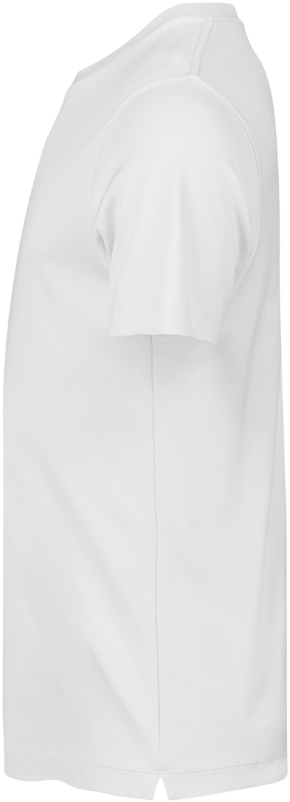 Tee Jays Men’s Pima Cotton T-Shirt in White, left side view