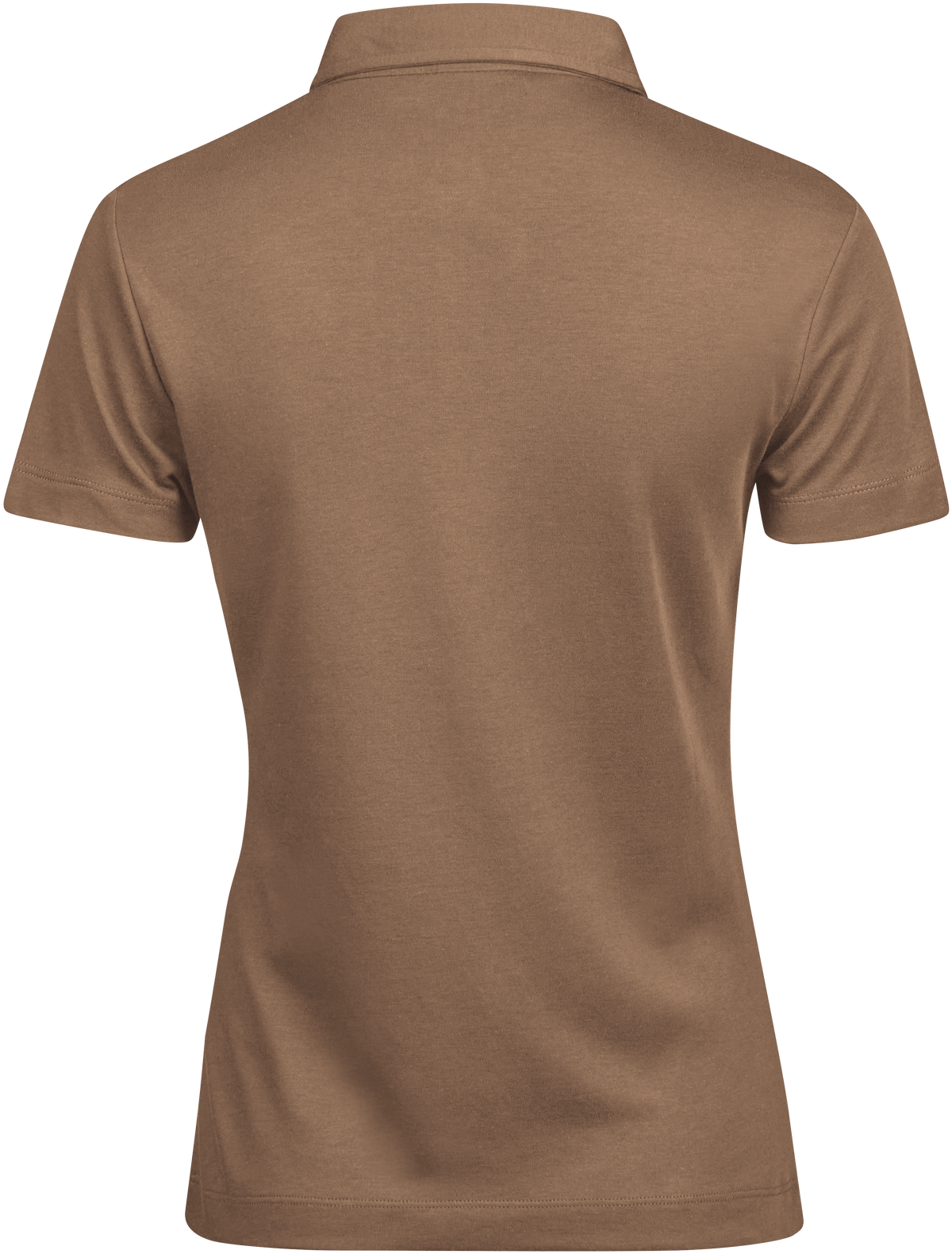 Tee Jays Ladies Pima Cotton Polo Shirt in Wood, back view